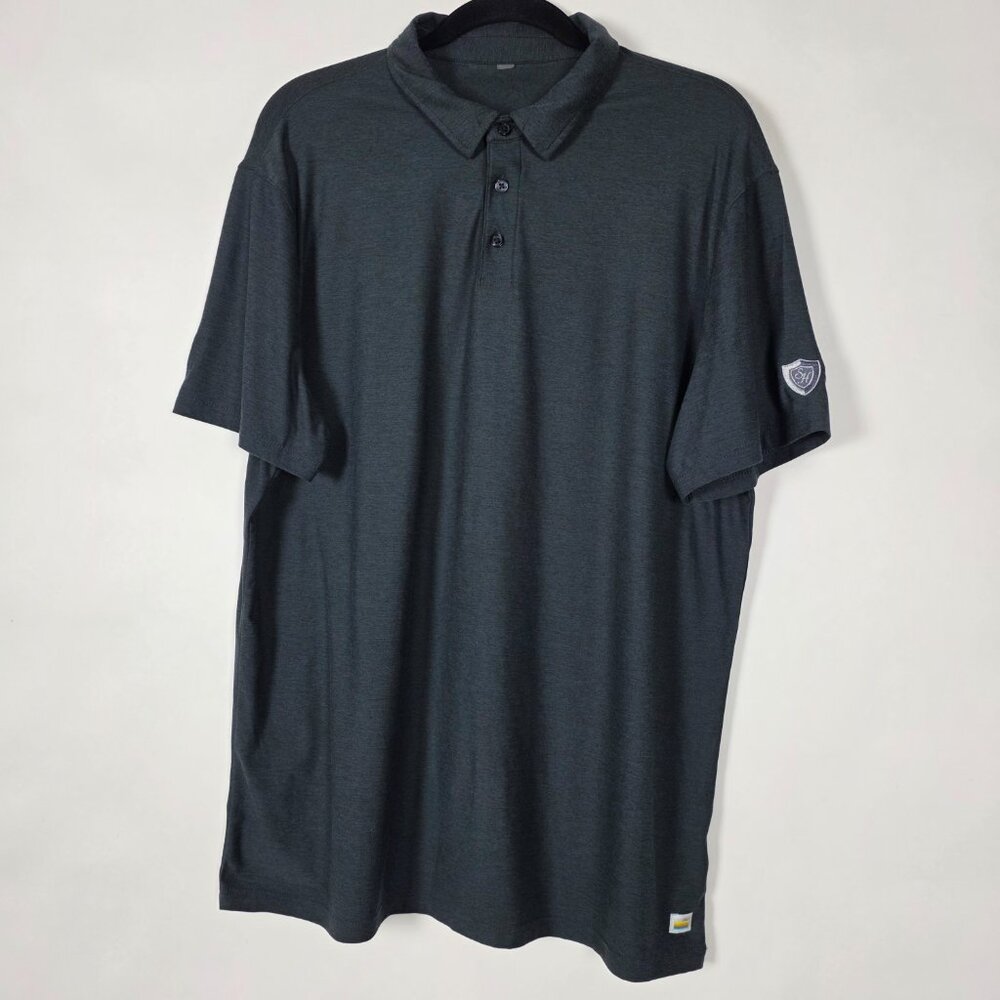 Vuori Lightweight Stretch Golf Activewear Mens XL Short Sleeve Gray Polo